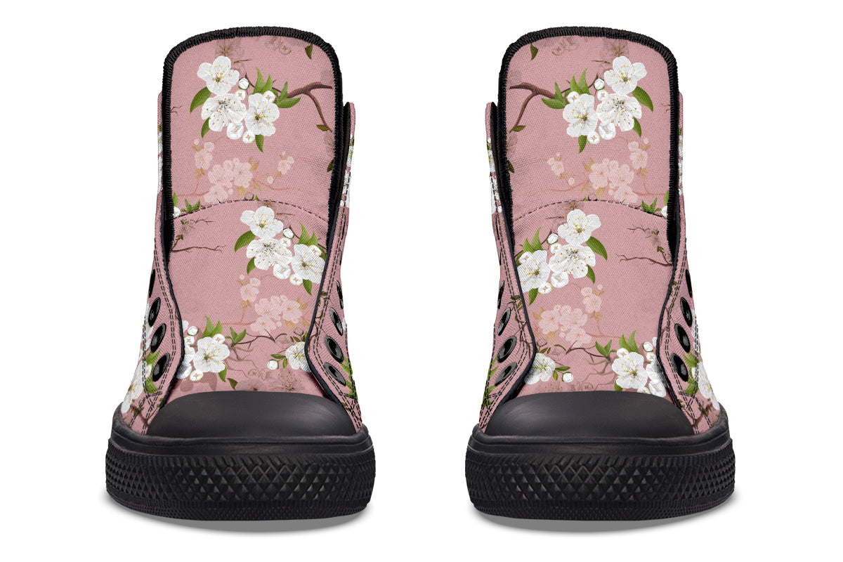 Peach Blossoms High Tops (Wide)