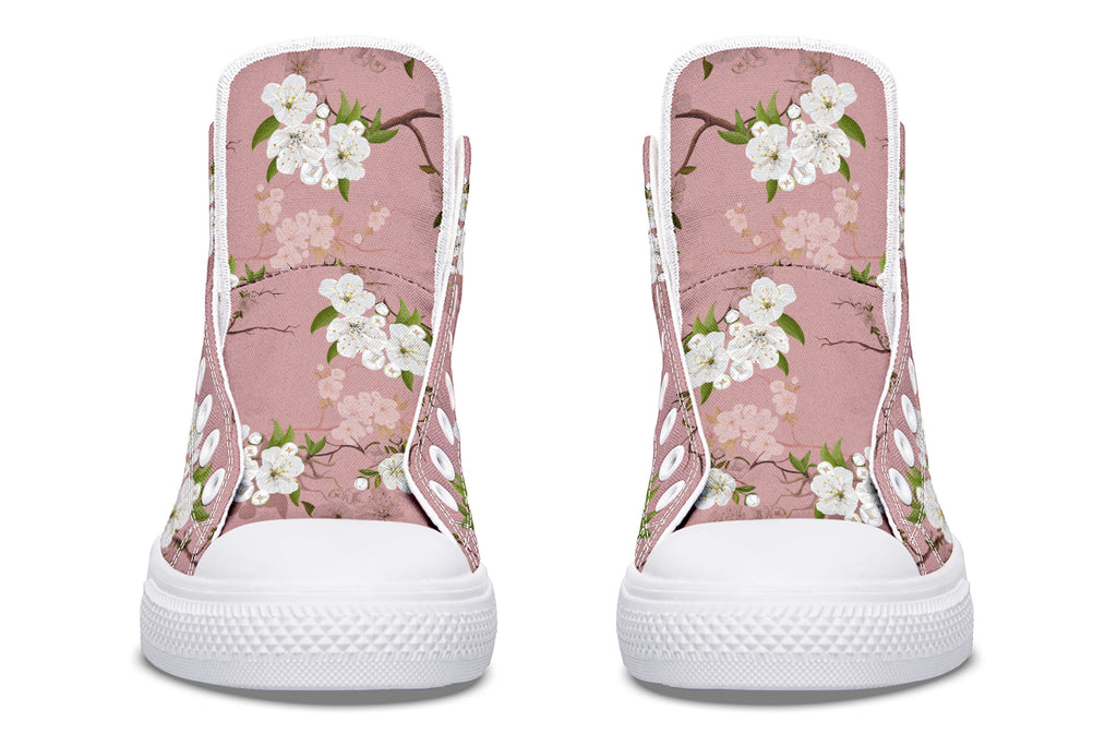 Peach Blossoms High Tops (Wide)
