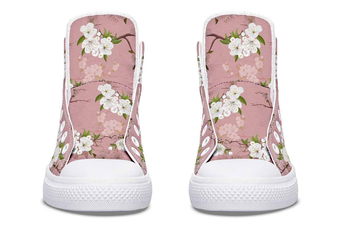 Peach Blossoms High Tops (Wide)