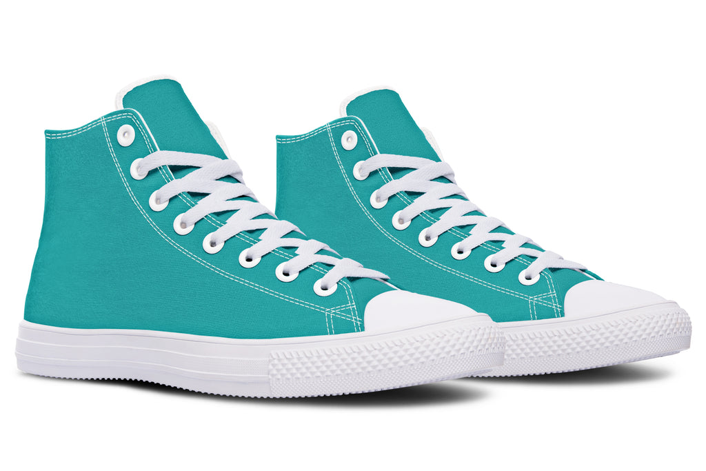 Pennyroyal Teal High Tops - Offbeat Sweetie