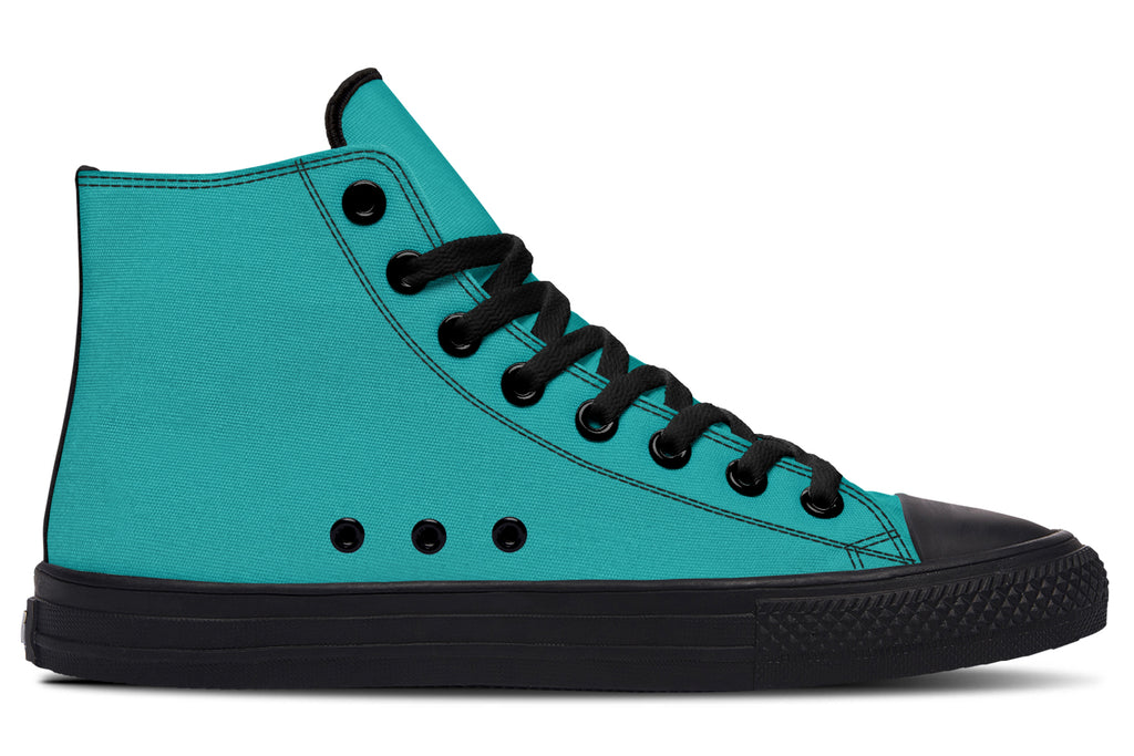 Pennyroyal Teal High Tops - Offbeat Sweetie