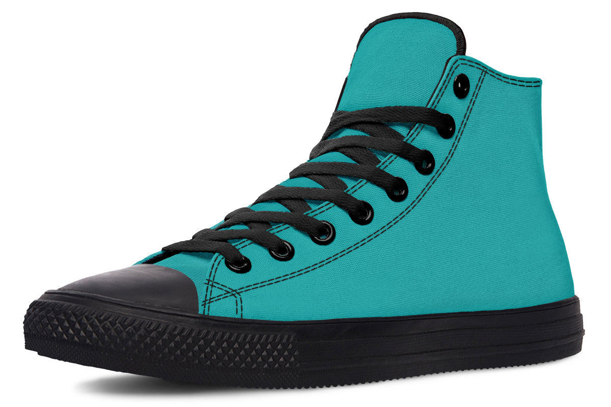 Pennyroyal Teal High Tops (Wide)