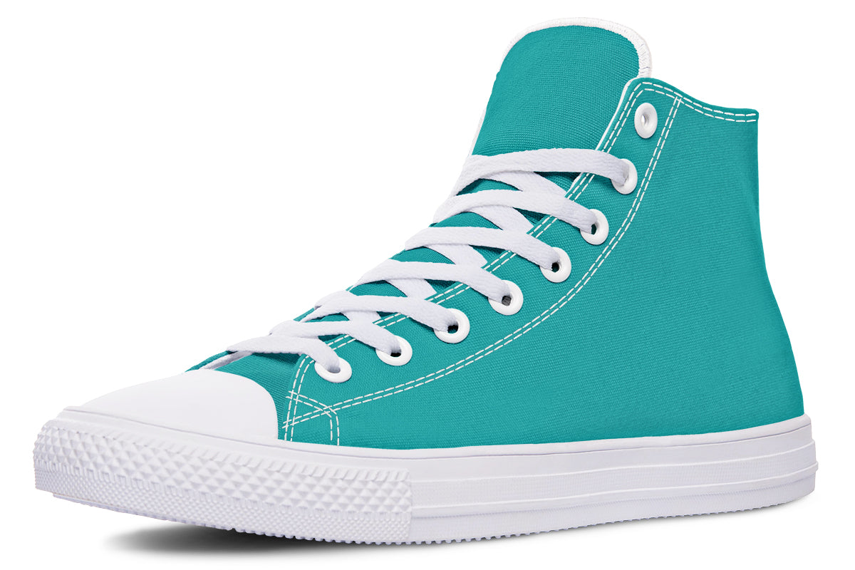 Pennyroyal Teal High Tops (Wide)