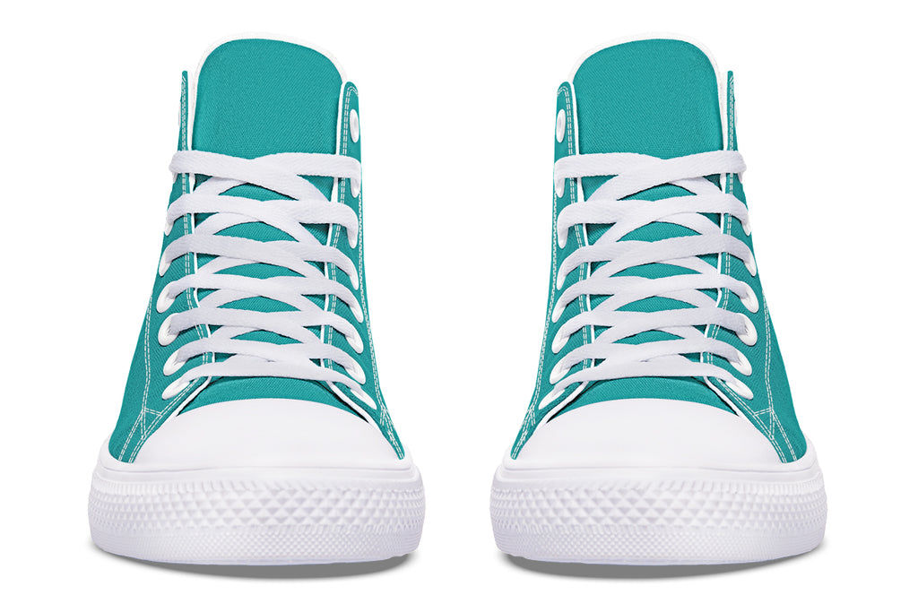 Pennyroyal Teal High Tops (Wide)