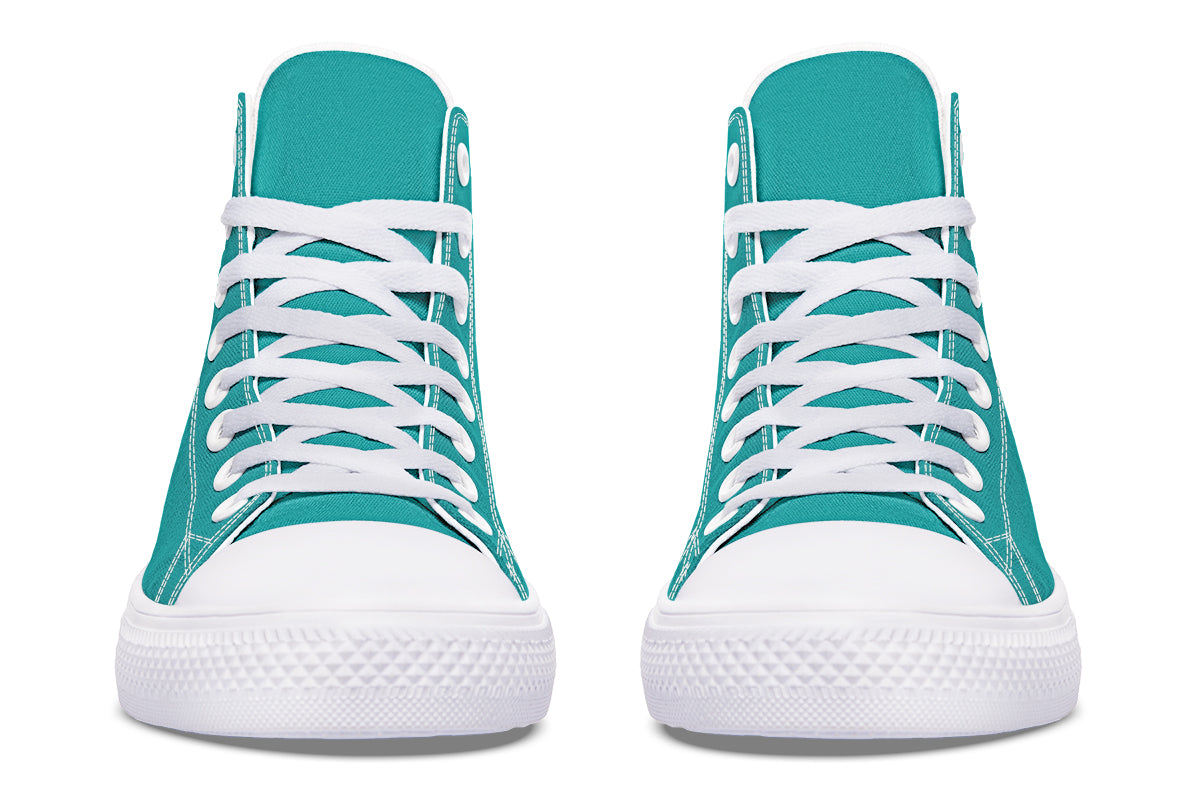 Pennyroyal Teal High Tops (Wide)