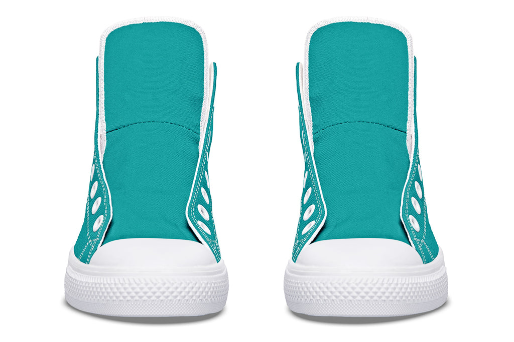 Pennyroyal Teal High Tops (Wide)