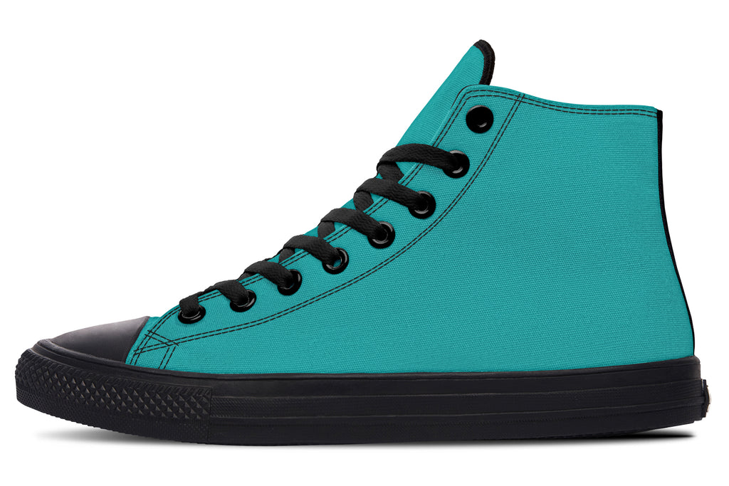 Pennyroyal Teal High Tops (Wide)