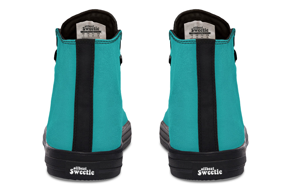 Pennyroyal Teal High Tops (Wide)
