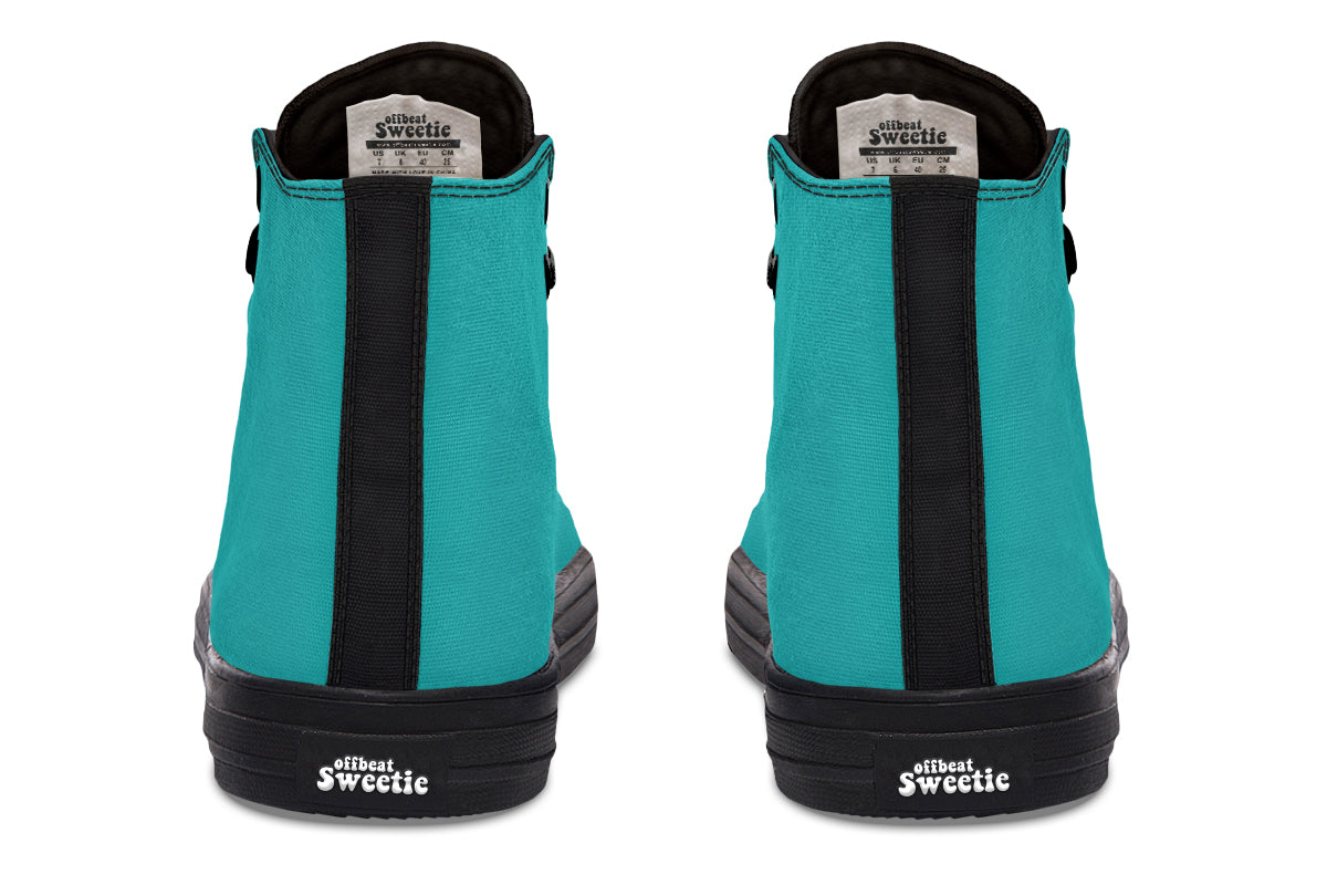 Pennyroyal Teal High Tops (Wide)