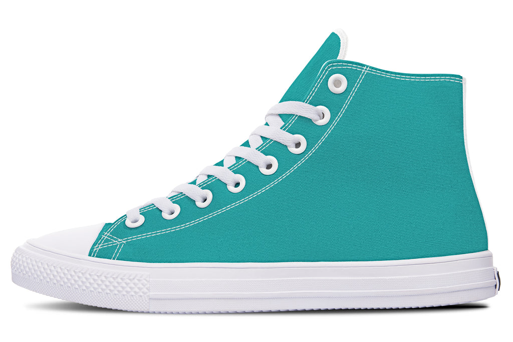 Pennyroyal Teal High Tops (Wide)