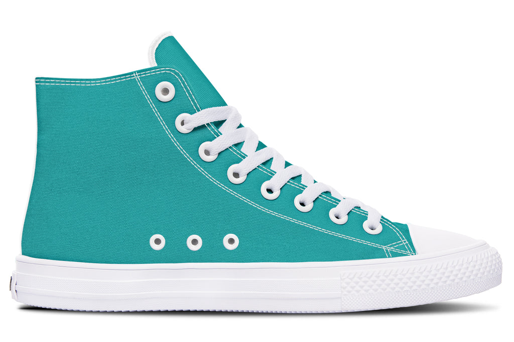 Pennyroyal Teal High Tops (Wide)
