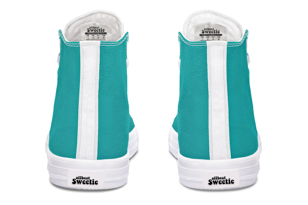 Pennyroyal Teal High Tops (Wide)