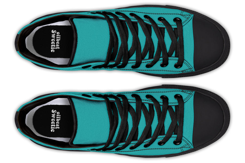 Pennyroyal Teal High Tops (Wide)