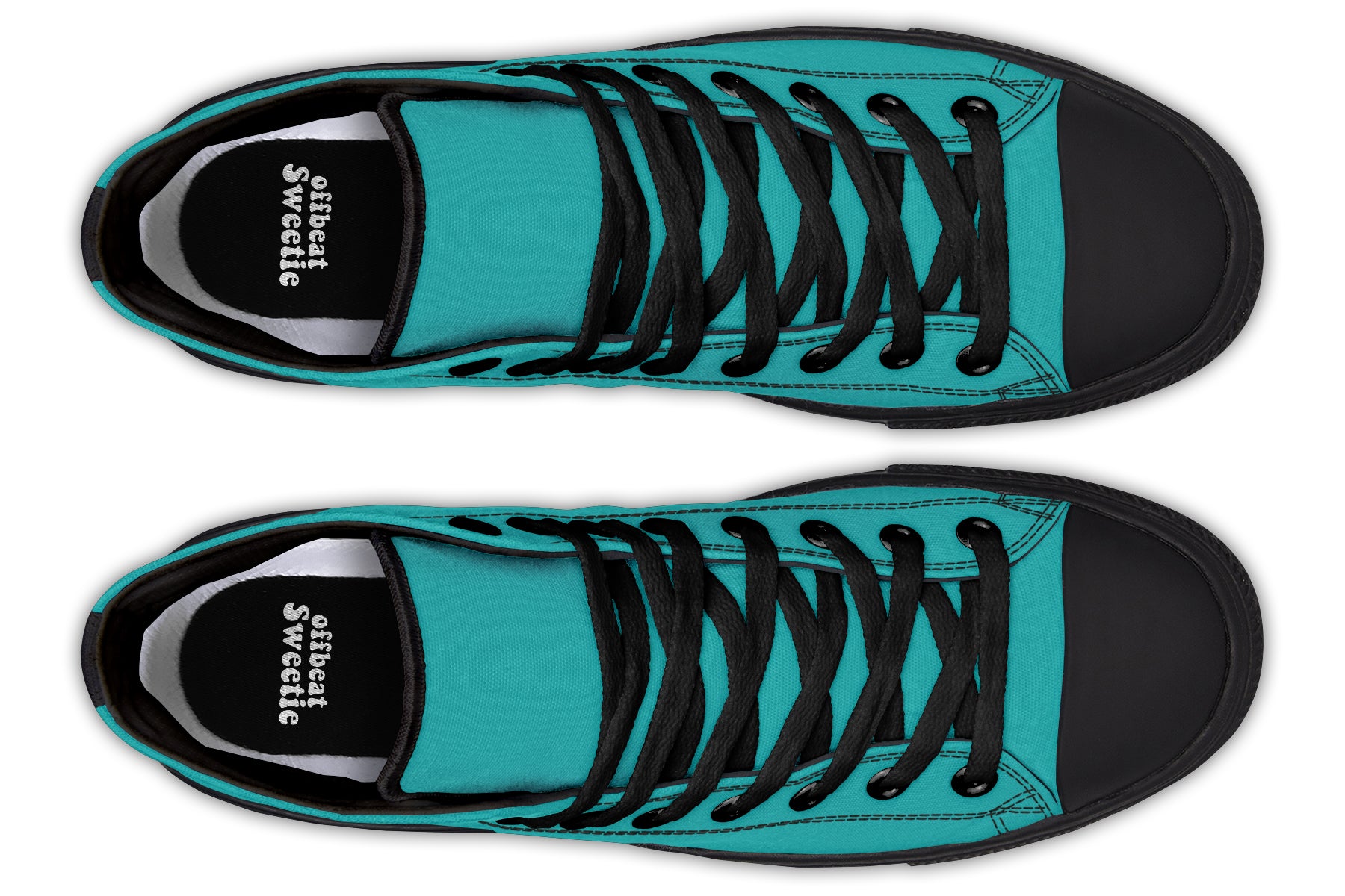 Pennyroyal Teal High Tops (Wide)