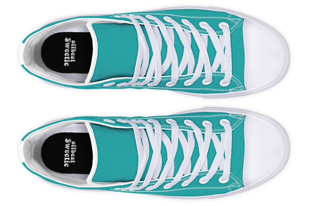 Pennyroyal Teal High Tops (Wide)