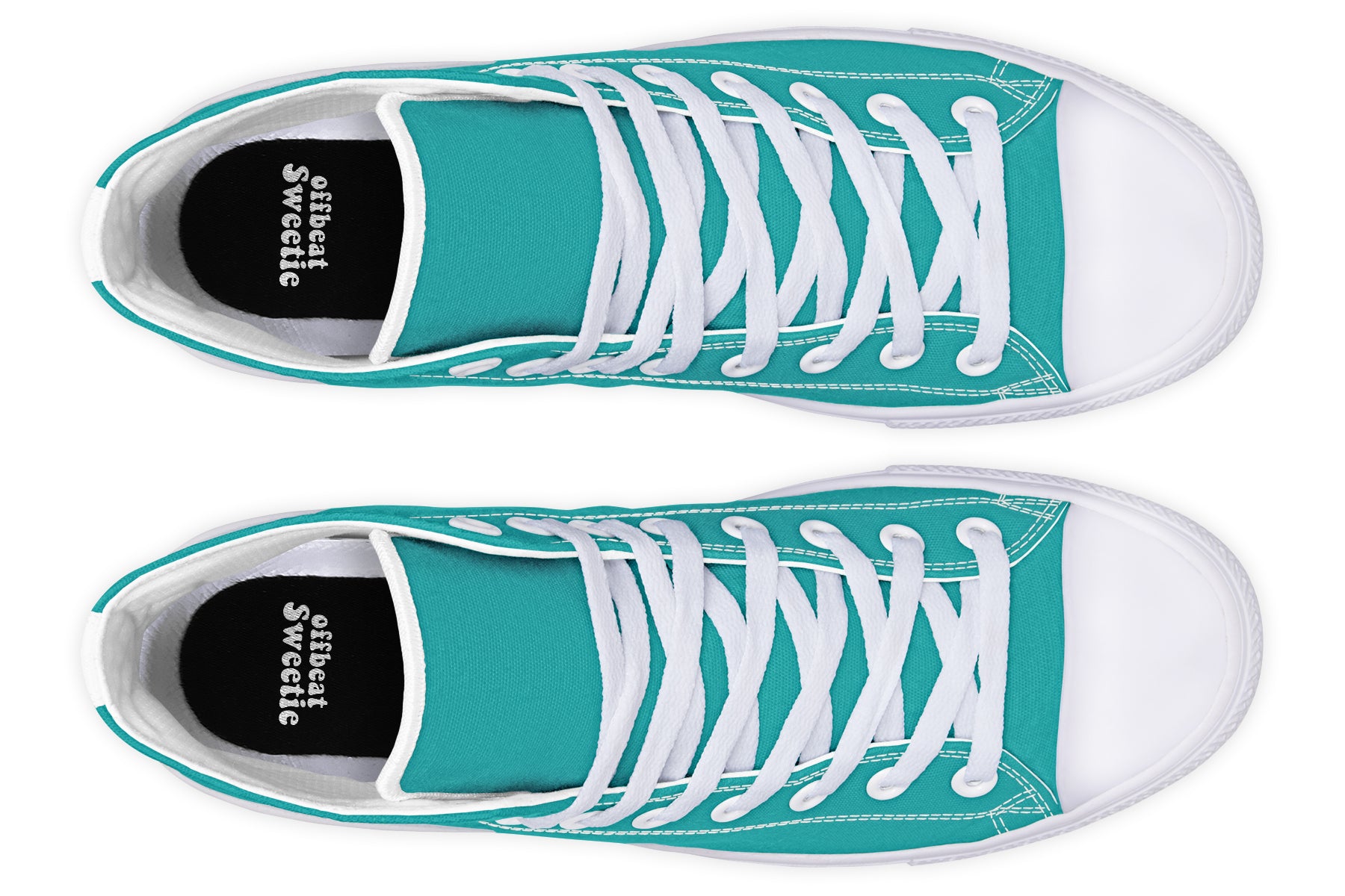 Pennyroyal Teal High Tops (Wide)