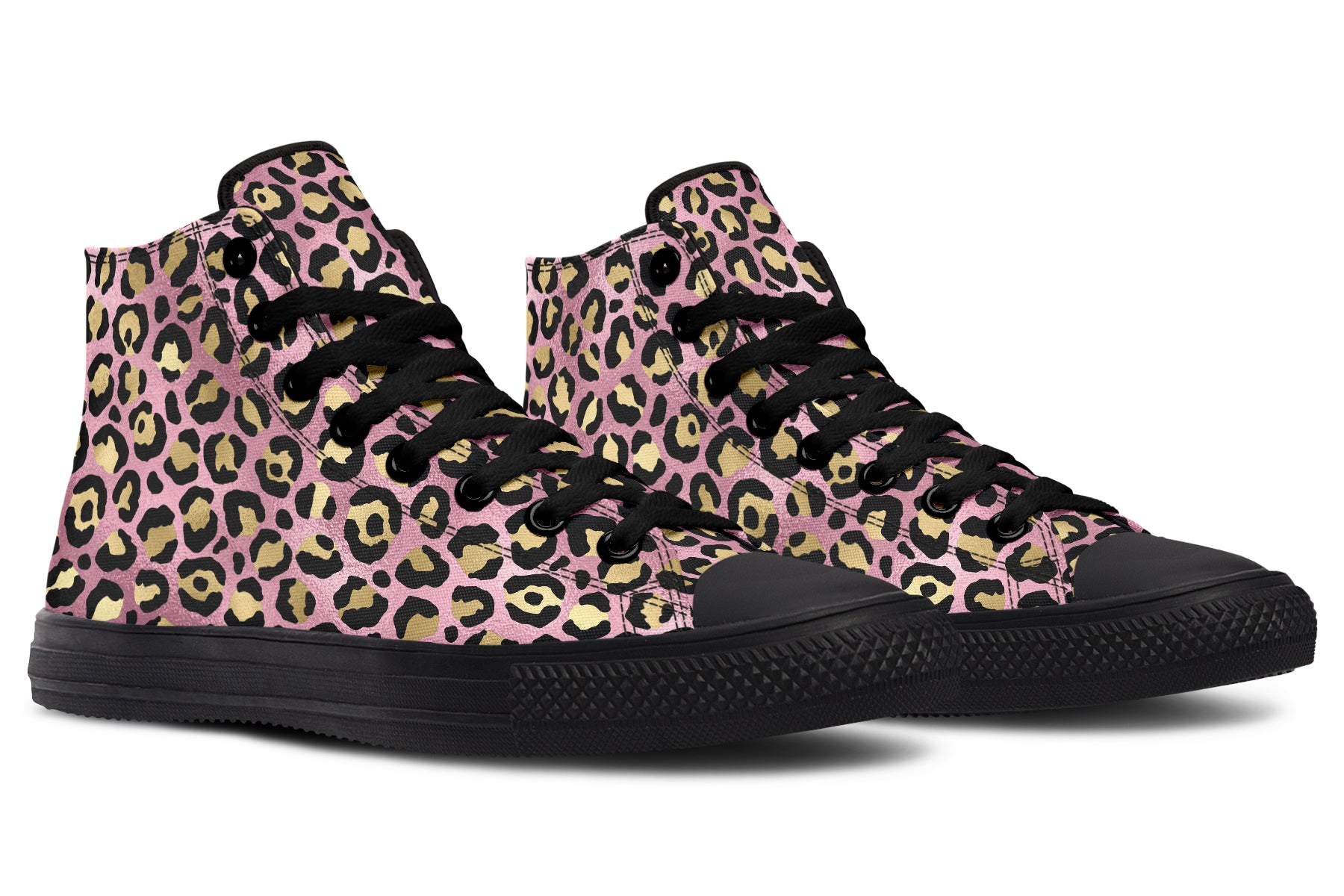 Pink Leopard High Tops - Offbeat Sweetie