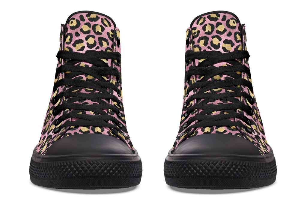 Pink Leopard High Tops - Offbeat Sweetie