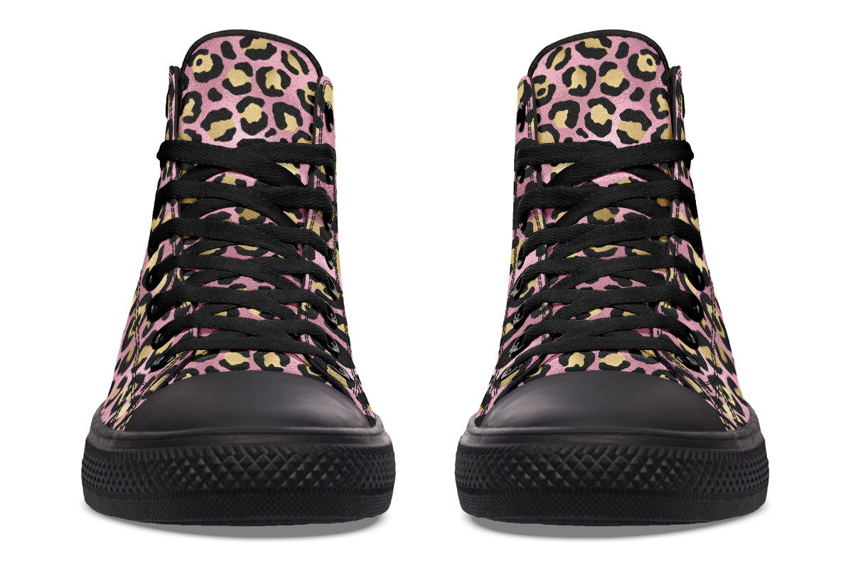 Pink Leopard High Tops - Offbeat Sweetie