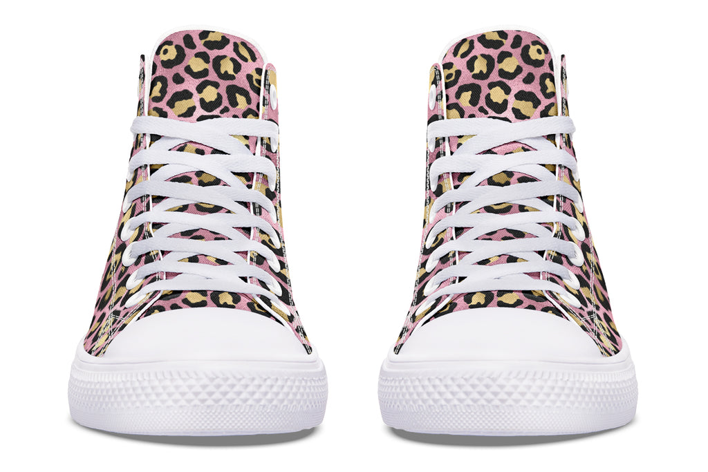 Pink Leopard High Tops - Offbeat Sweetie
