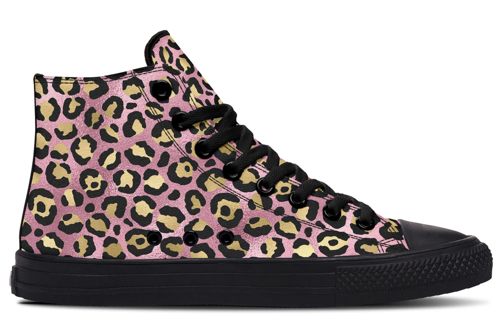 Pink Leopard High Tops - Offbeat Sweetie