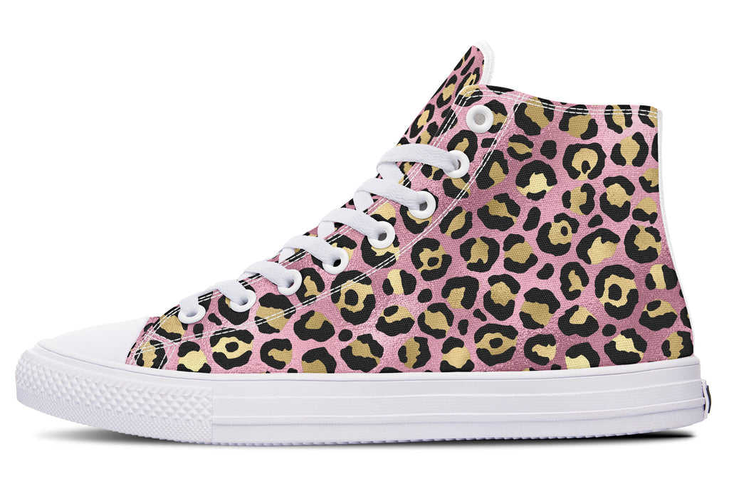 Pink Leopard High Tops - Offbeat Sweetie