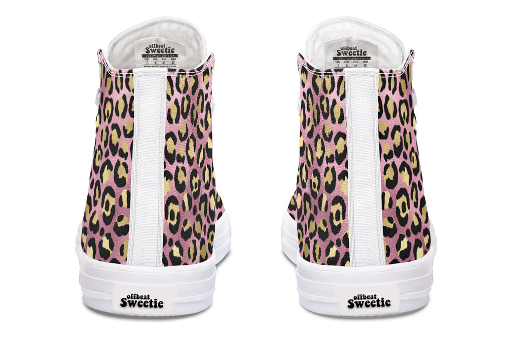 Pink Leopard High Tops - Offbeat Sweetie