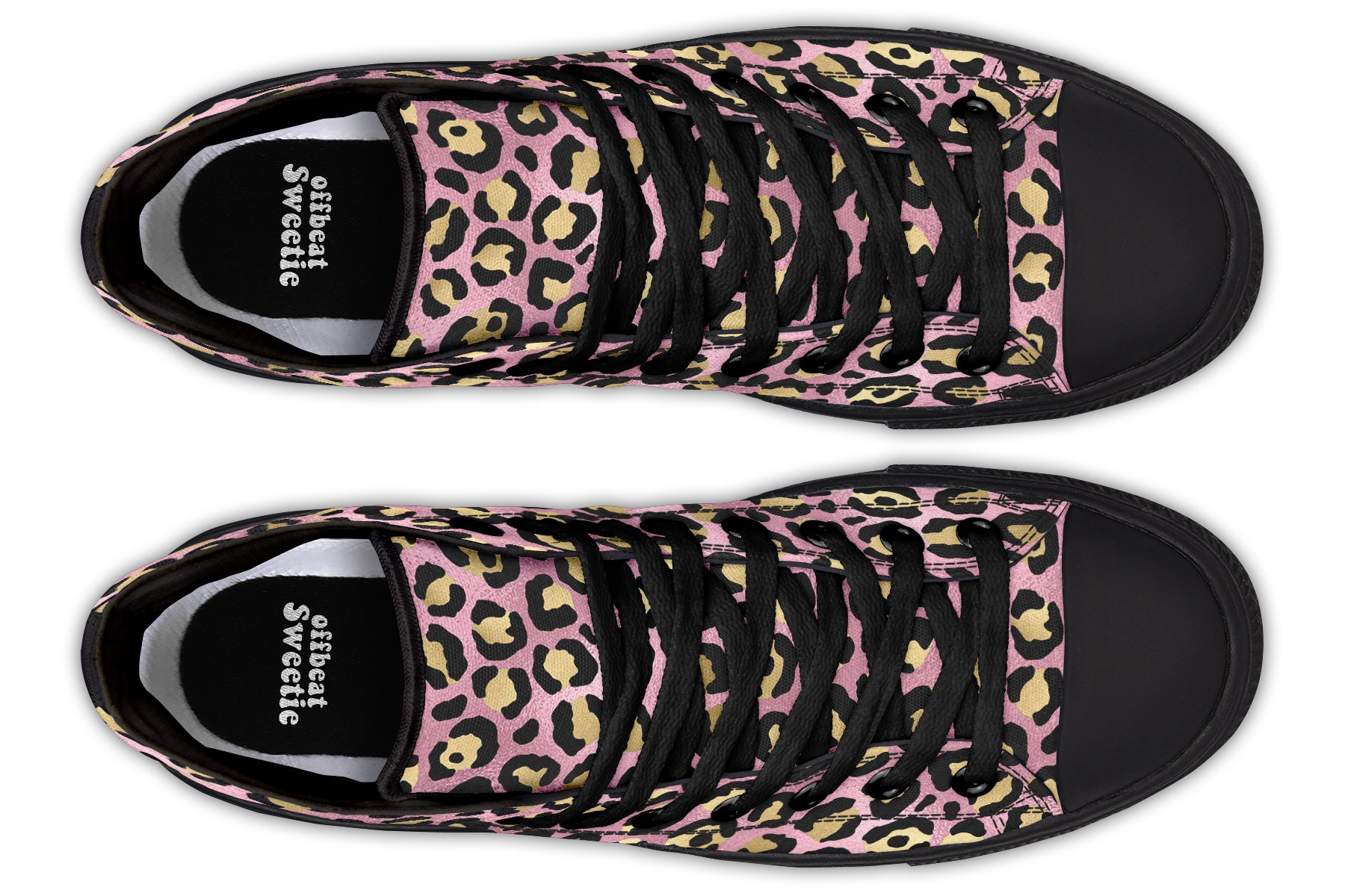 Pink Leopard High Tops - Offbeat Sweetie