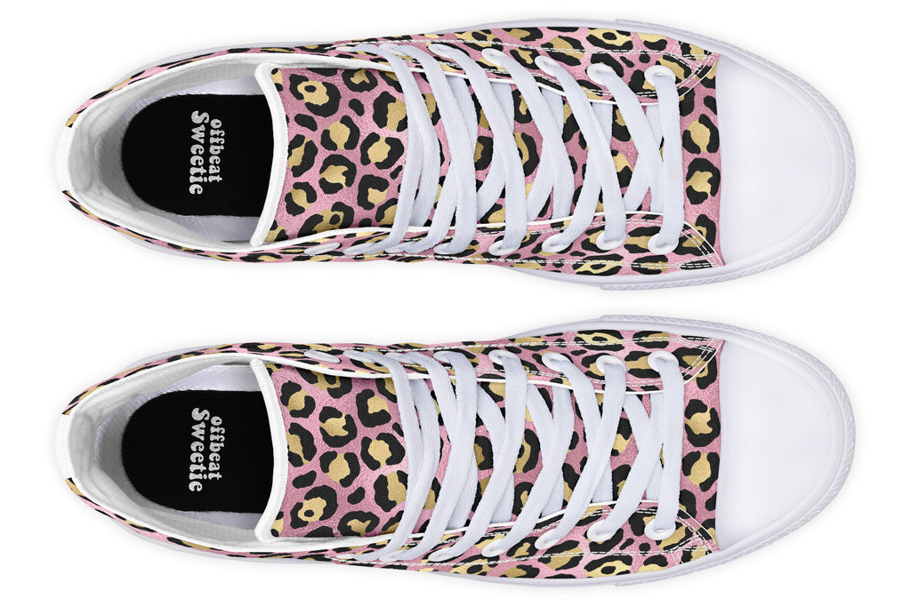 Pink Leopard High Tops - Offbeat Sweetie