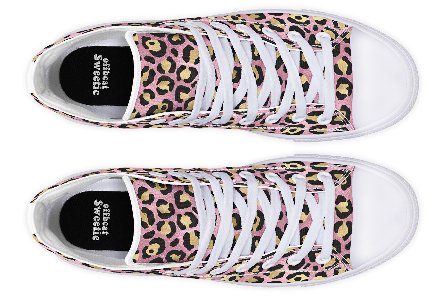 Pink Leopard High Tops - Offbeat Sweetie