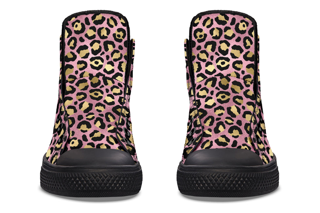 Pink Leopard High Tops (Wide)