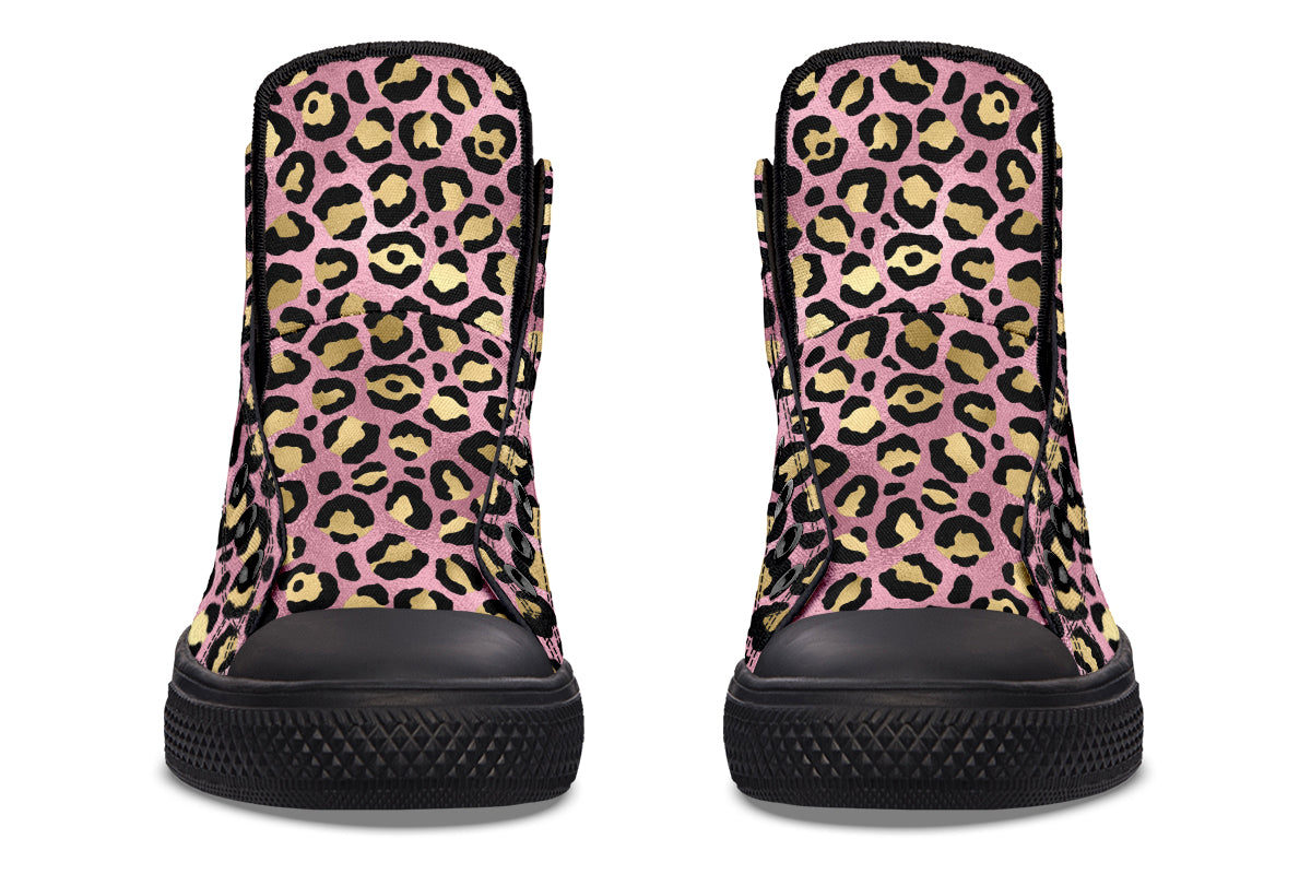 Pink Leopard High Tops (Wide)