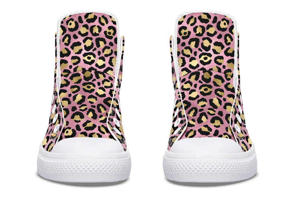 Pink Leopard High Tops (Wide)
