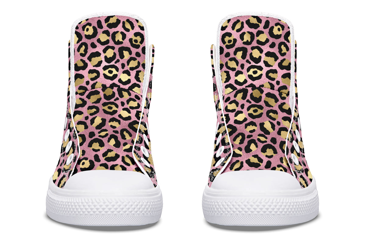 Pink Leopard High Tops (Wide)