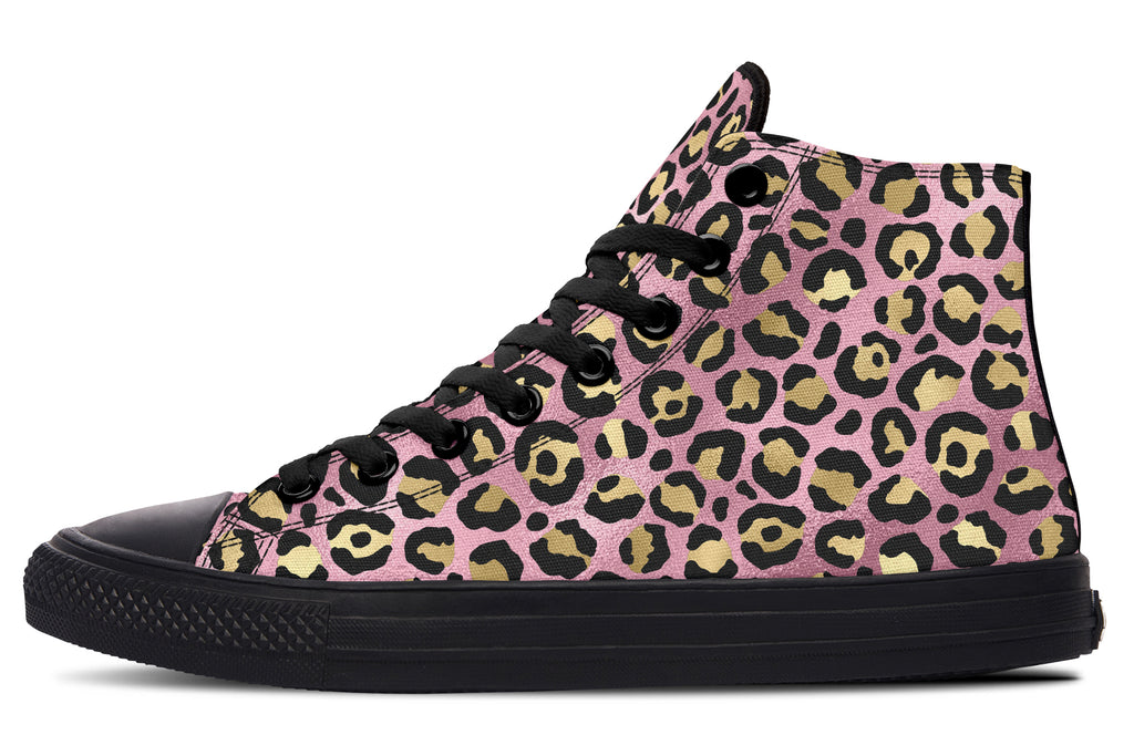 Pink Leopard High Tops (Wide)