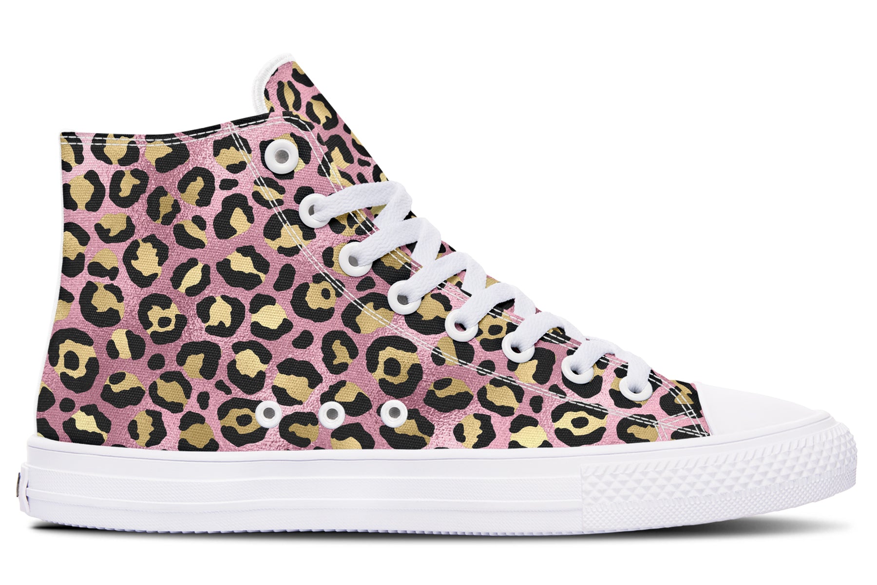 Pink Leopard High Tops (Wide)