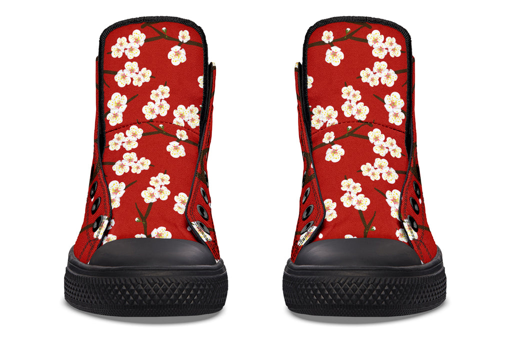 Plum Blossoms High Tops (Wide)