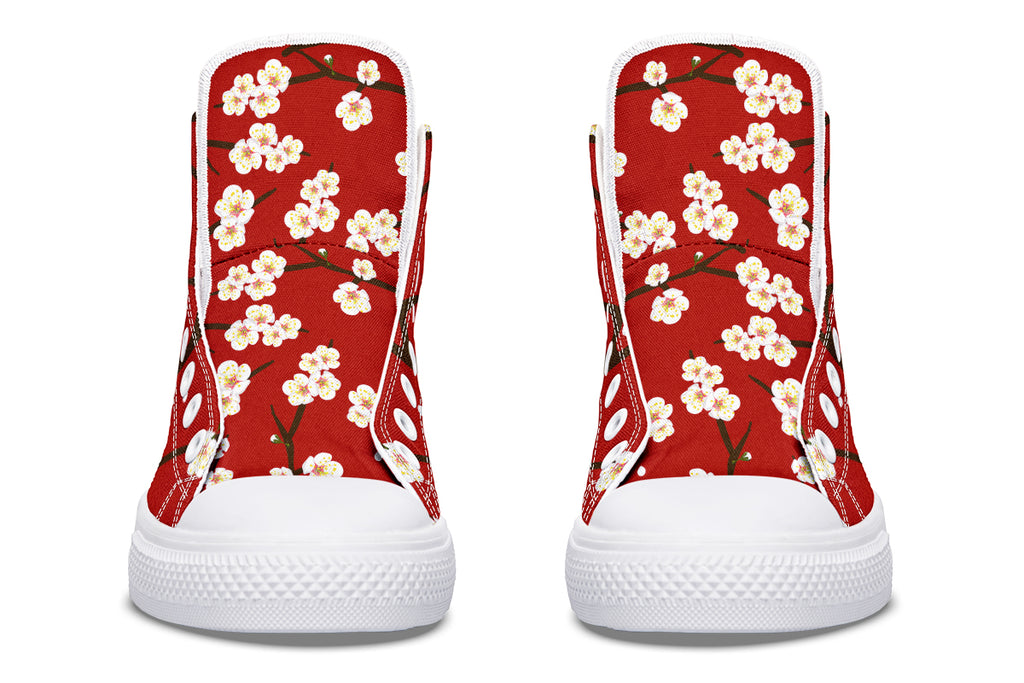 Plum Blossoms High Tops (Wide)