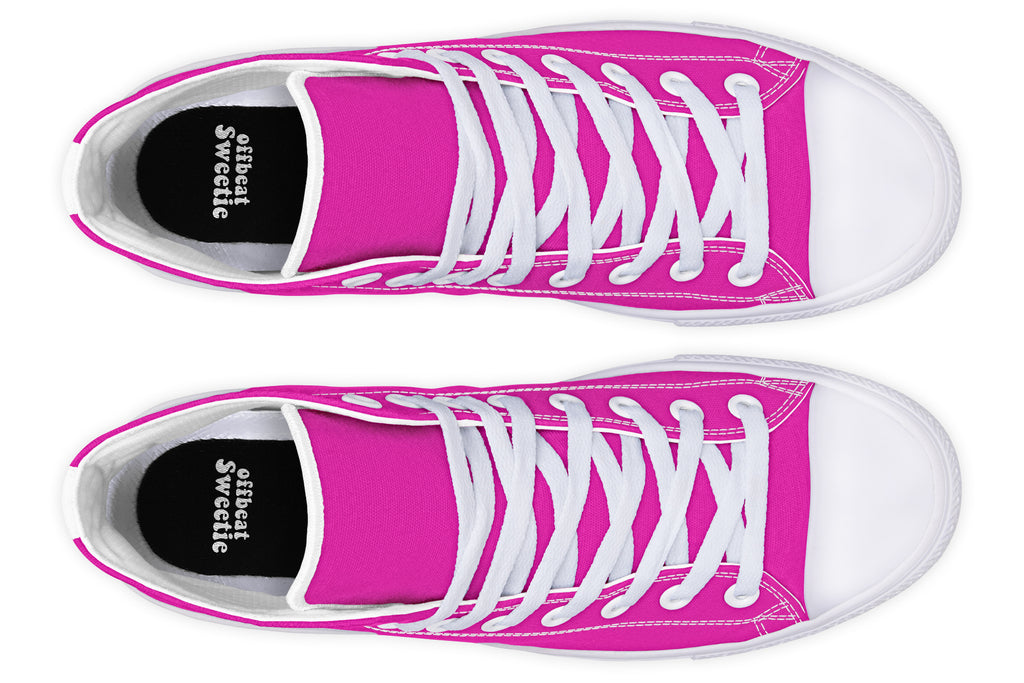 Pretty In Pink High Tops - Offbeat Sweetie