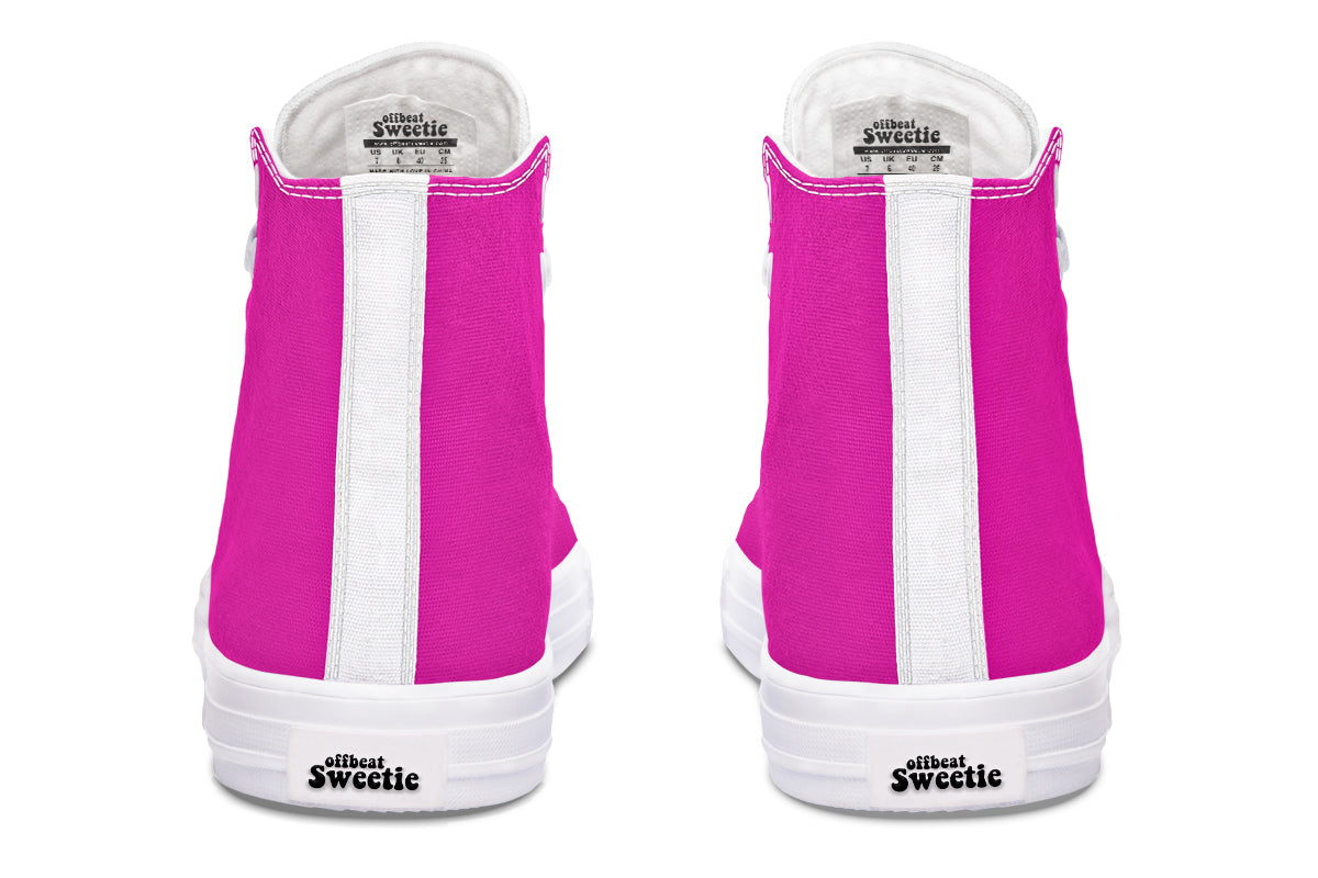 Pretty In Pink High Tops (Wide)