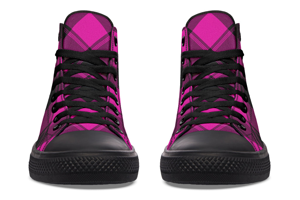 Pretty In Pink Plaid High Tops