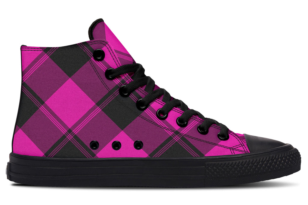 Pretty In Pink Plaid High Tops