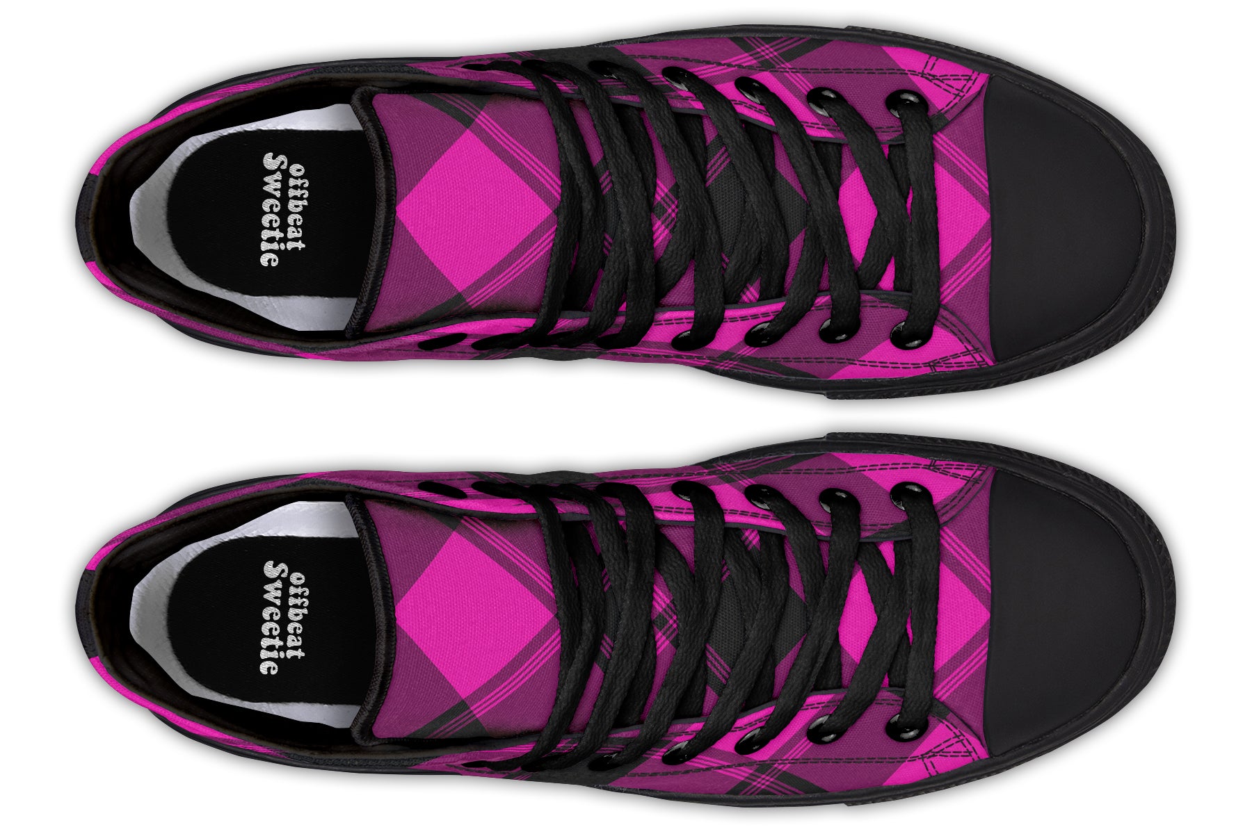 Pretty In Pink Plaid High Tops