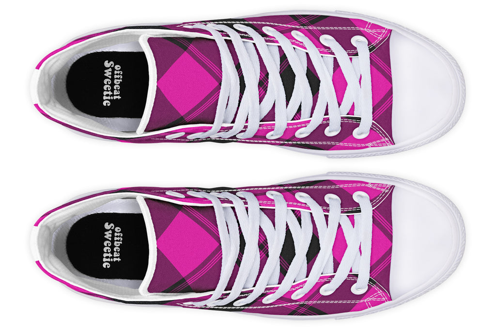 Pretty In Pink Plaid High Tops