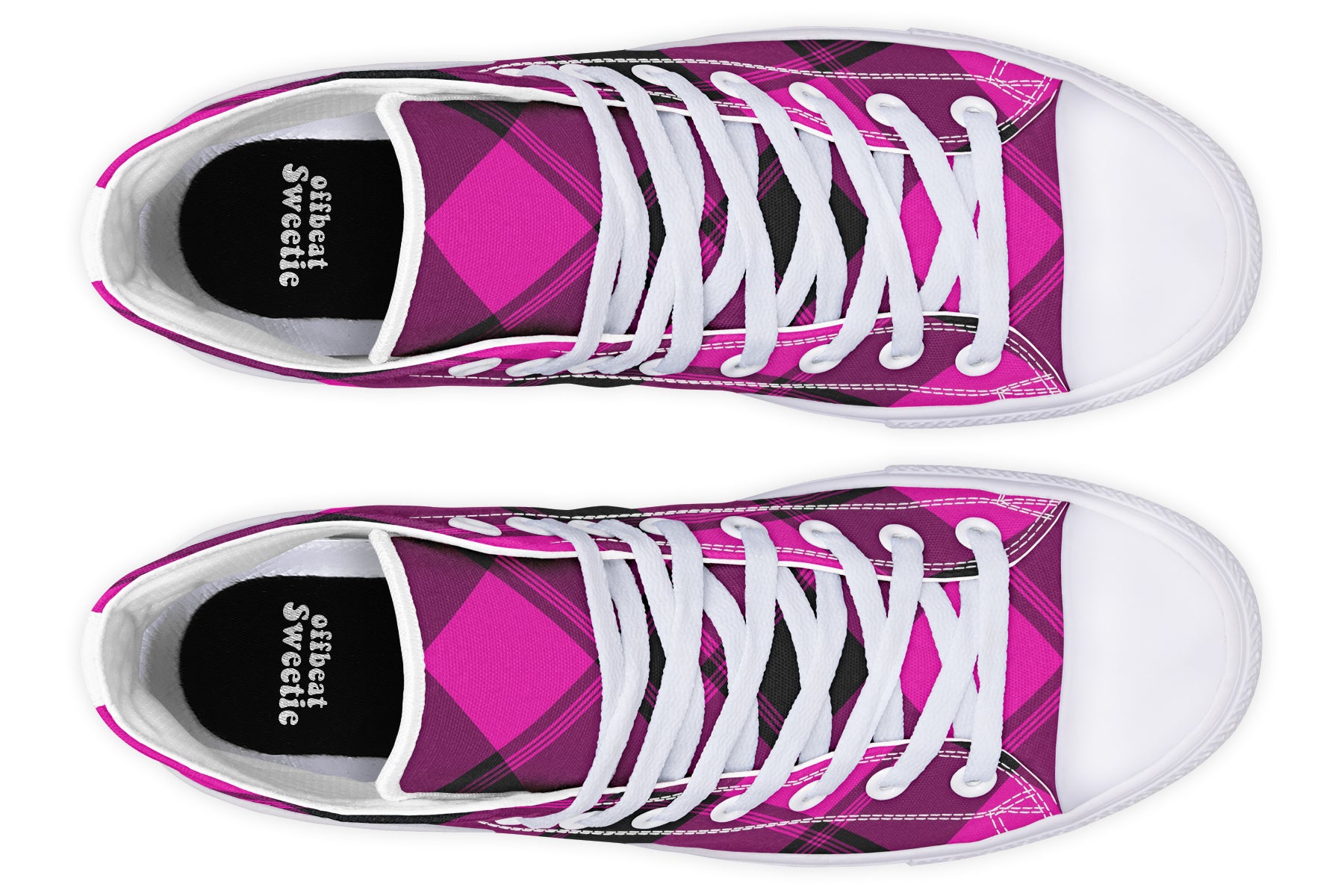 Pretty In Pink Plaid High Tops