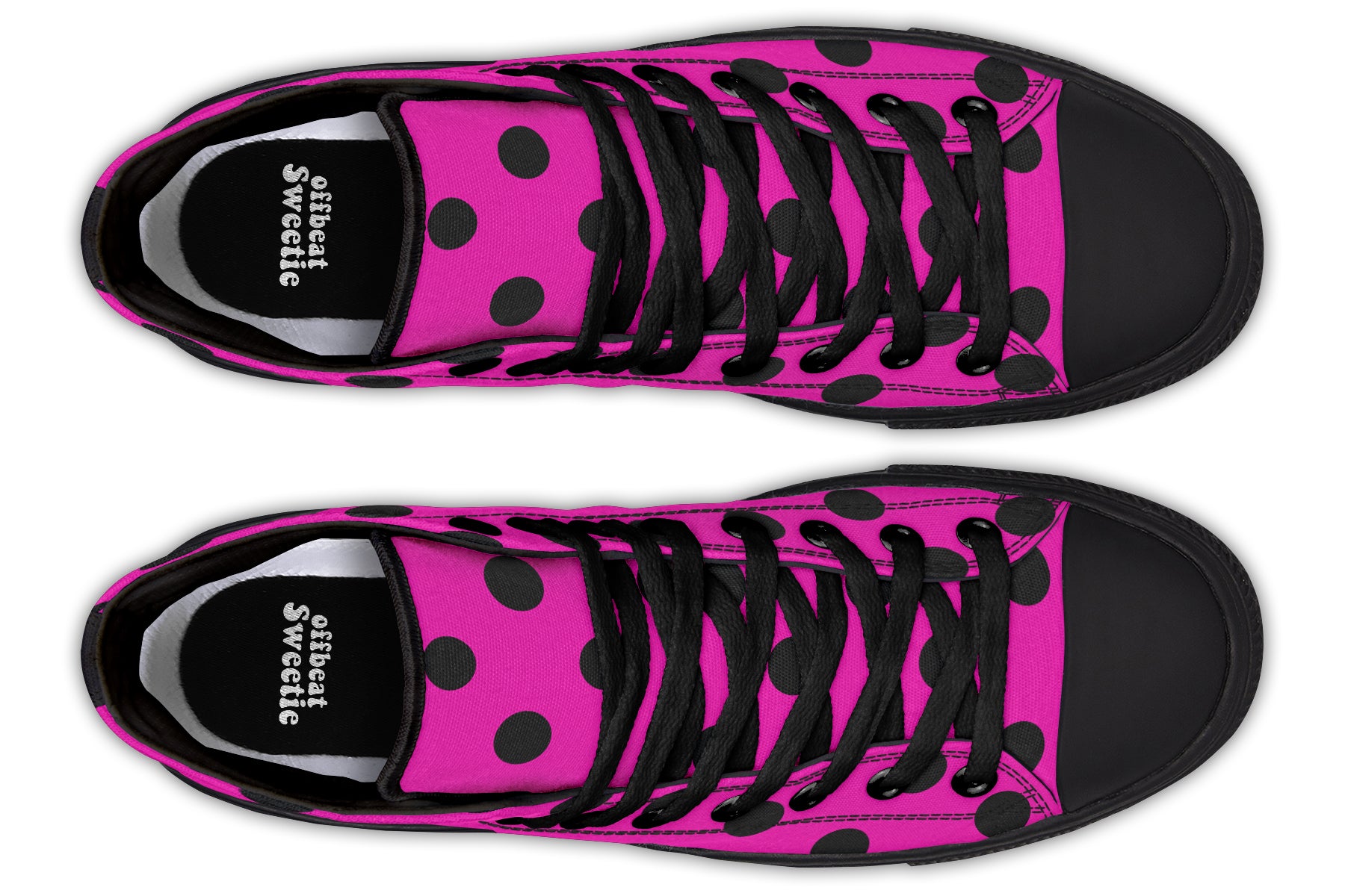 Pretty In Pink Polka Dot High Tops