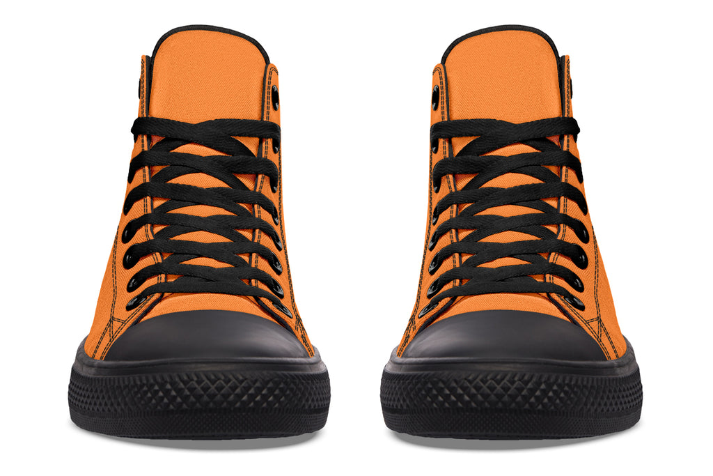 Pumpkin Pop High Tops - Offbeat Sweetie