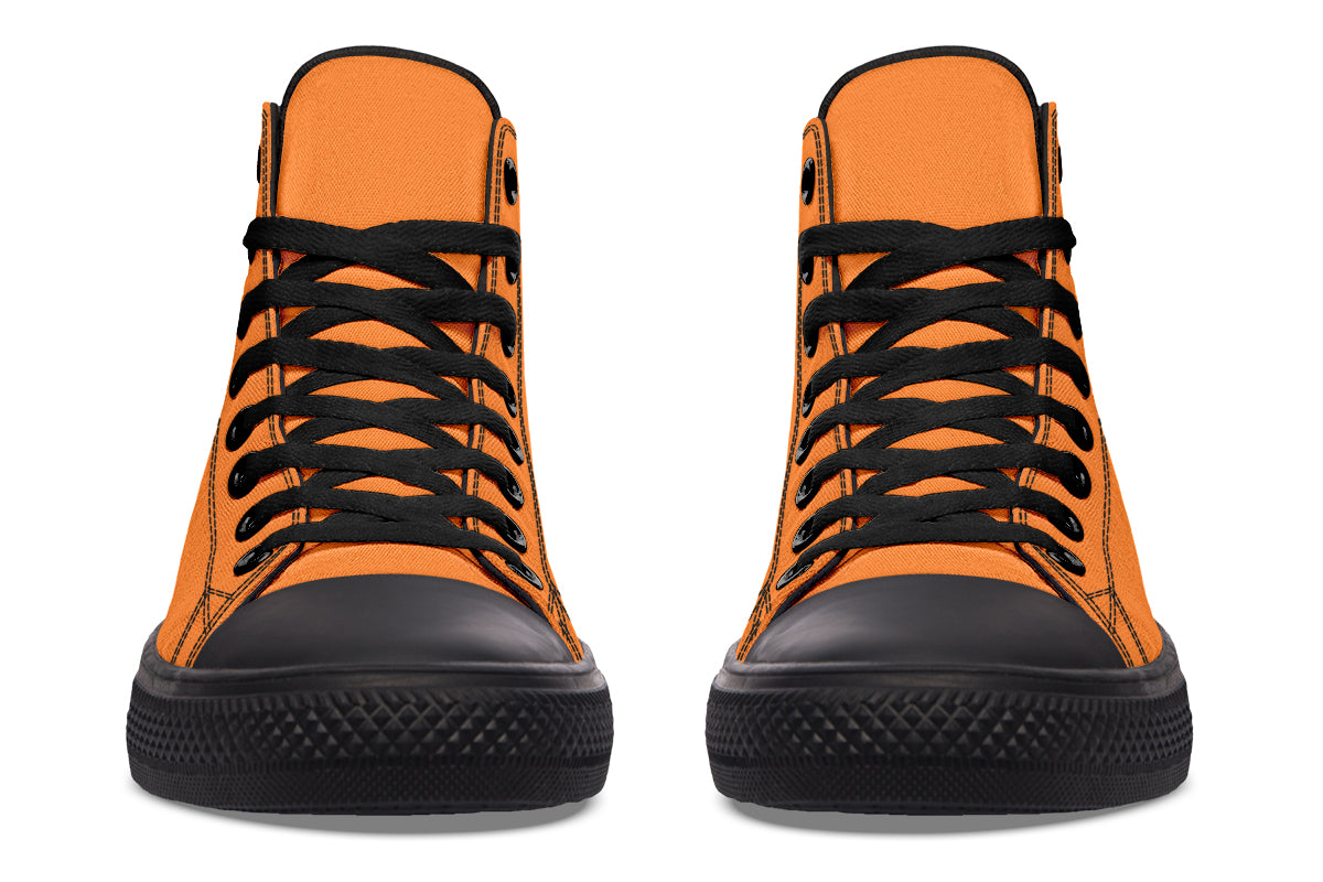 Pumpkin Pop High Tops - Offbeat Sweetie
