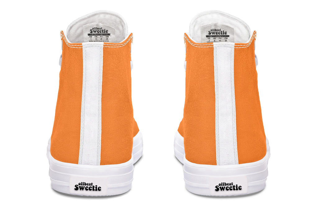 Pumpkin Pop High Tops - Offbeat Sweetie