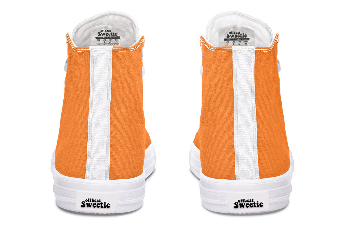 Pumpkin Pop High Tops - Offbeat Sweetie